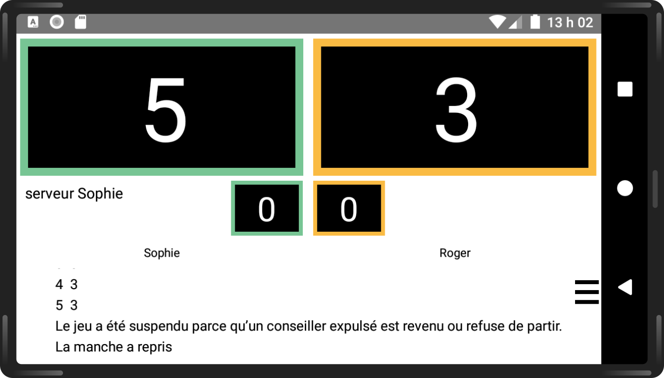 Suivi en direct d’une partie de tennis de table avec SmartScorer