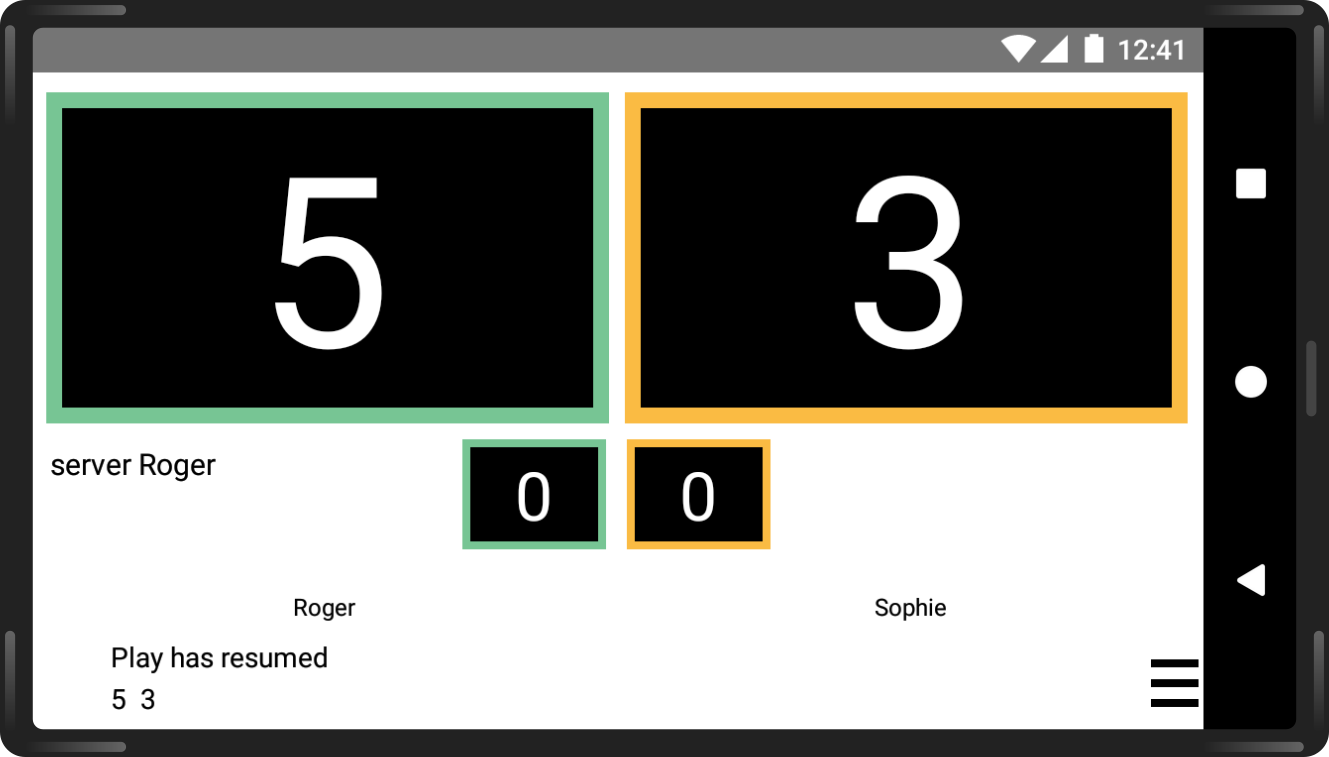 Following a table tennis match live with SmartScorer